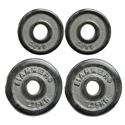 Obciążęnia chromowane HAMMER 0,5 KG / 1,25 KG