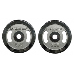 Obciążenie chromowane HAMMER 2 x 5 KG