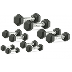 Zestaw Hantli Hex 2,5-20kg (180kg)